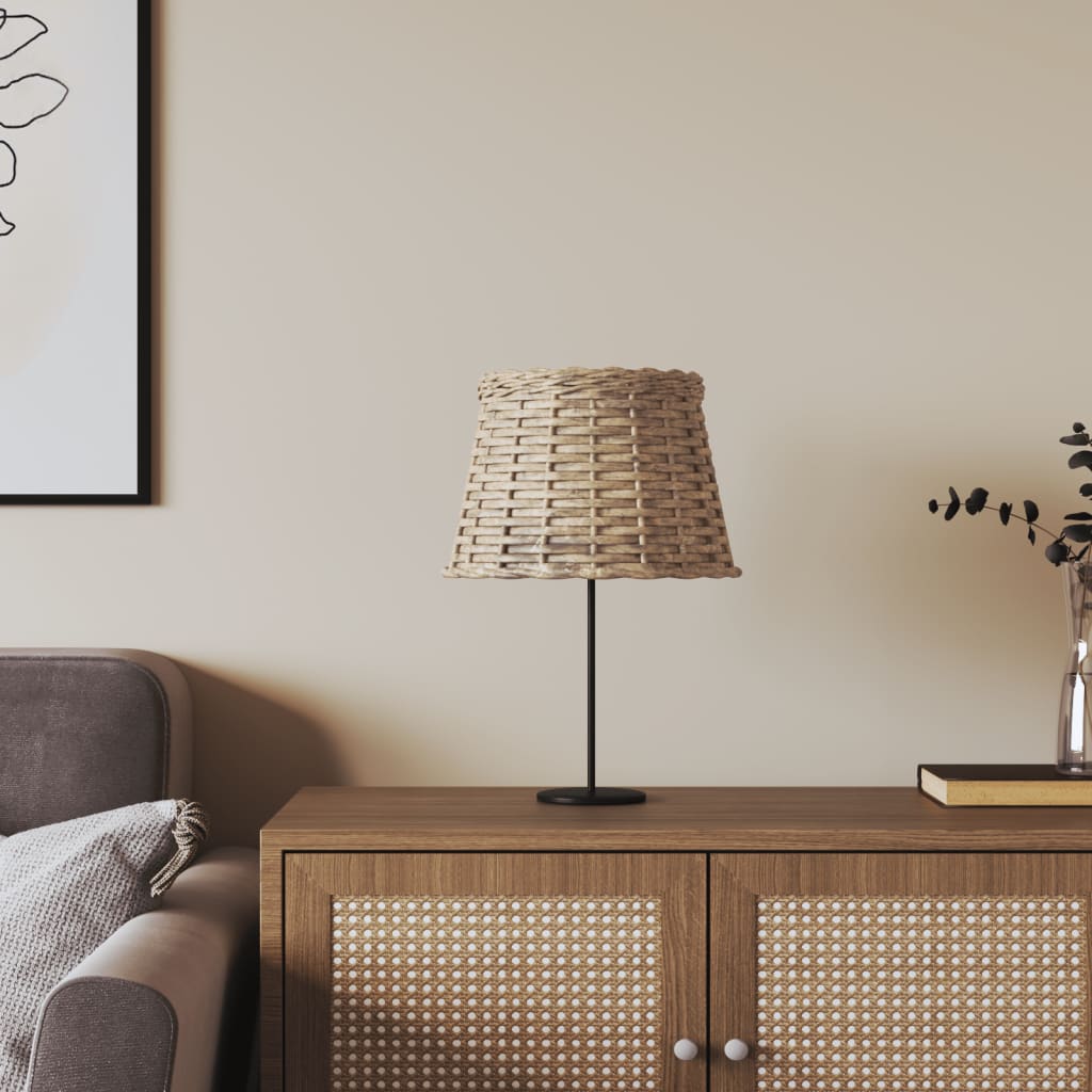 vidaXL Abat-jour marron Ø25x17 cm osier