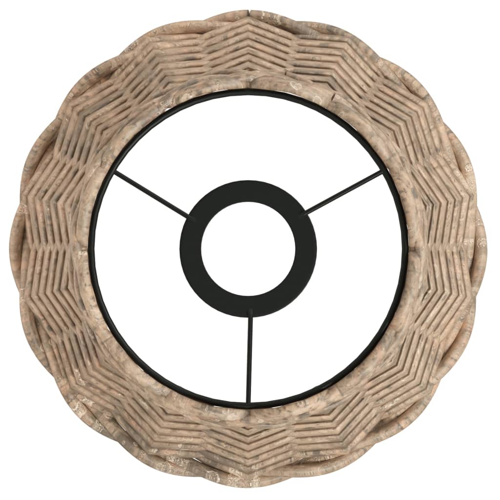 vidaXL Abat-jour de plafonnier marron Ø20x15 cm osier - Image 5