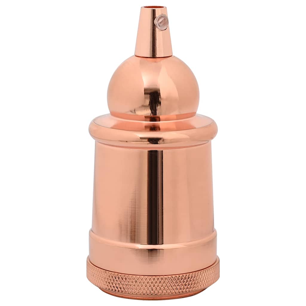 vidaXL Douilles de lampe 2 pcs bronze or rose E27 - Image 3