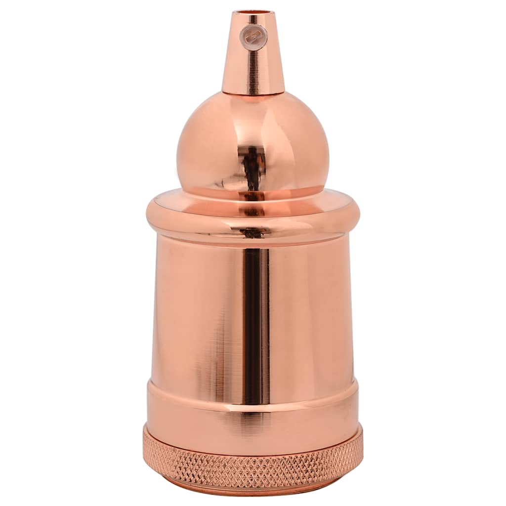 vidaXL Douilles de lampe 2 pcs bronze or rose E27 - Image 4