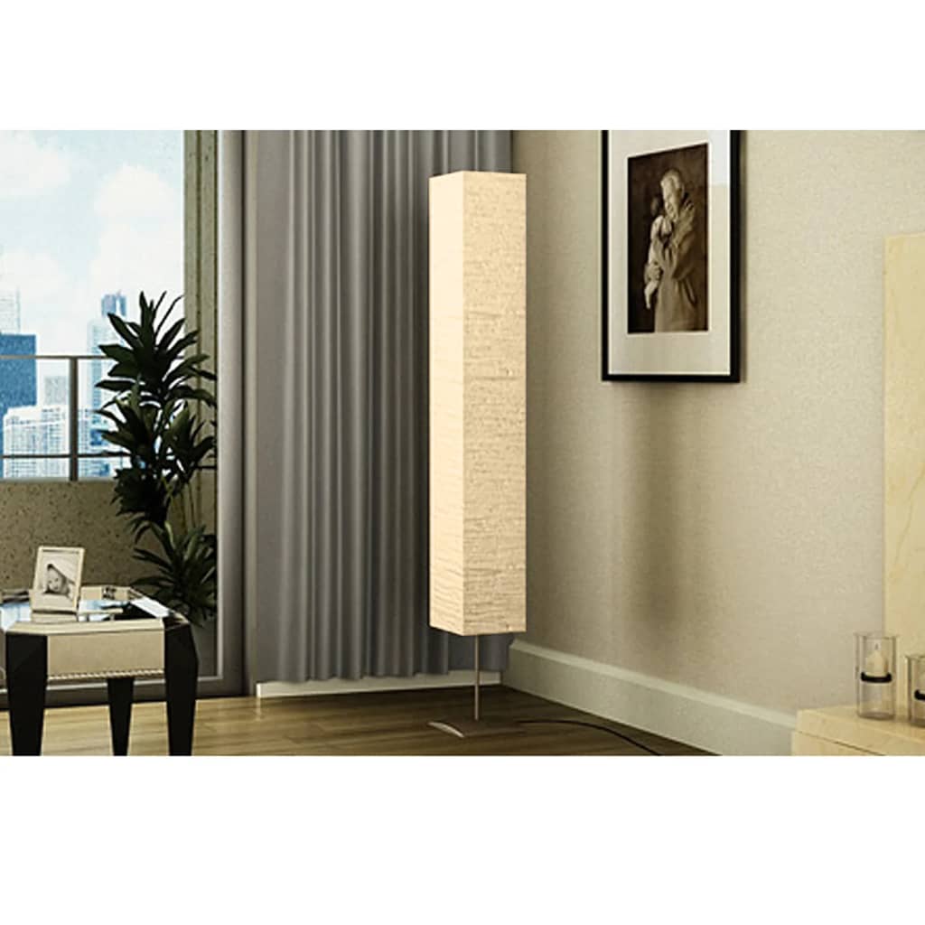 vidaXL Lampadaire avec support en acier 170 cm Beige - Image 3