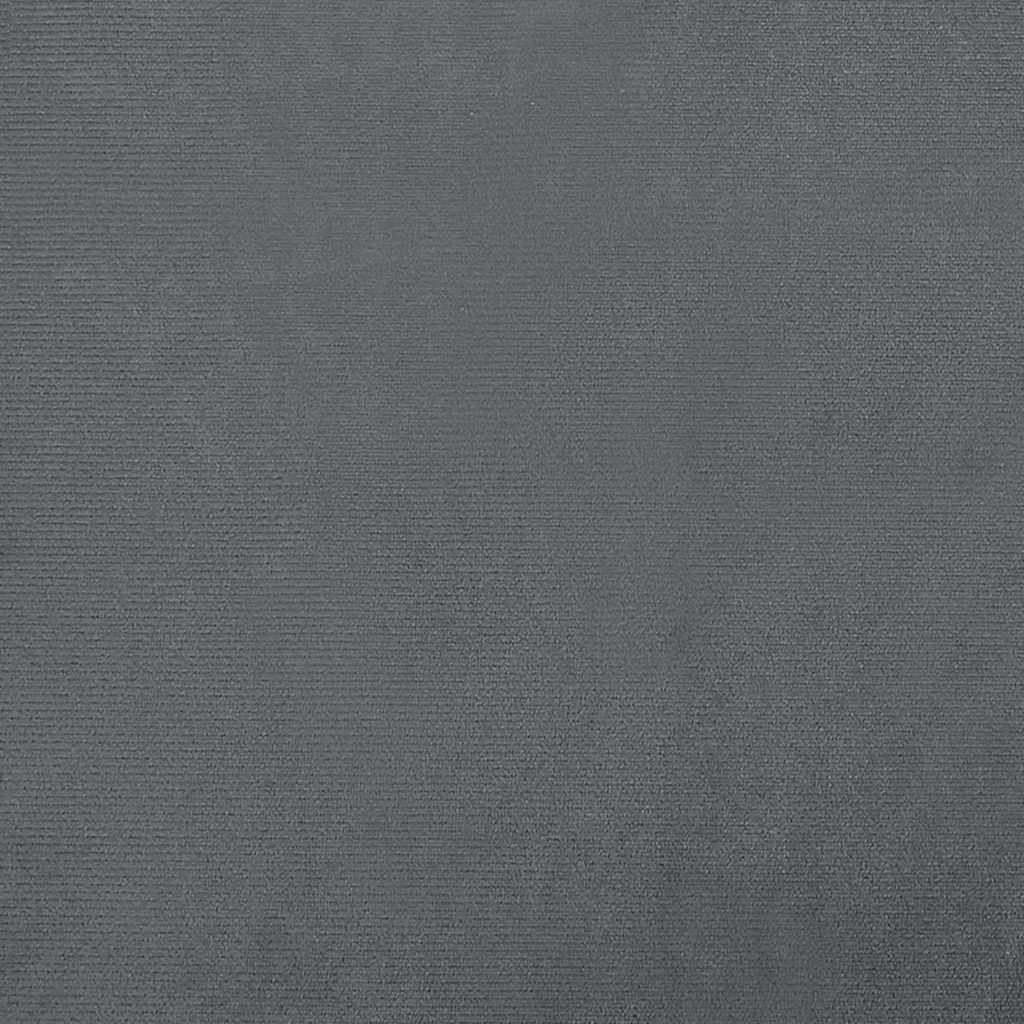vidaXL Lit pour chien gris foncé 80x45x30 cm velours - Image 6
