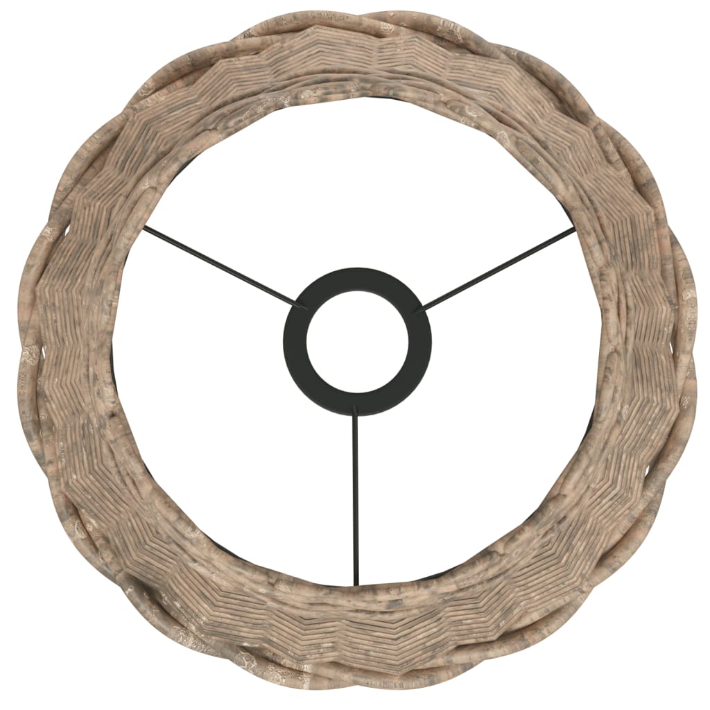 vidaXL Abat-jour de plafonnier marron Ø30x20 cm osier - Image 5