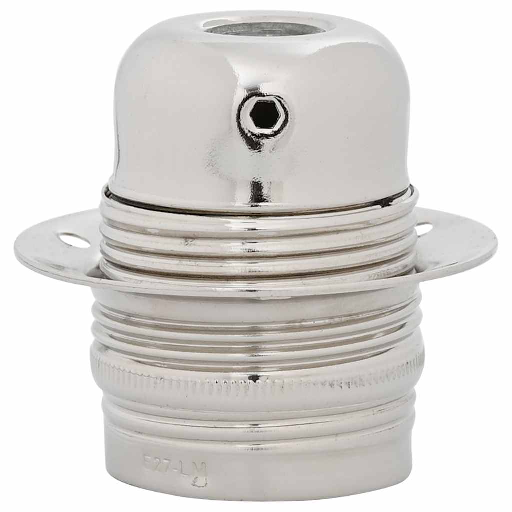 vidaXL Douilles de lampe 2 pcs nickel satiné E27 - Image 3