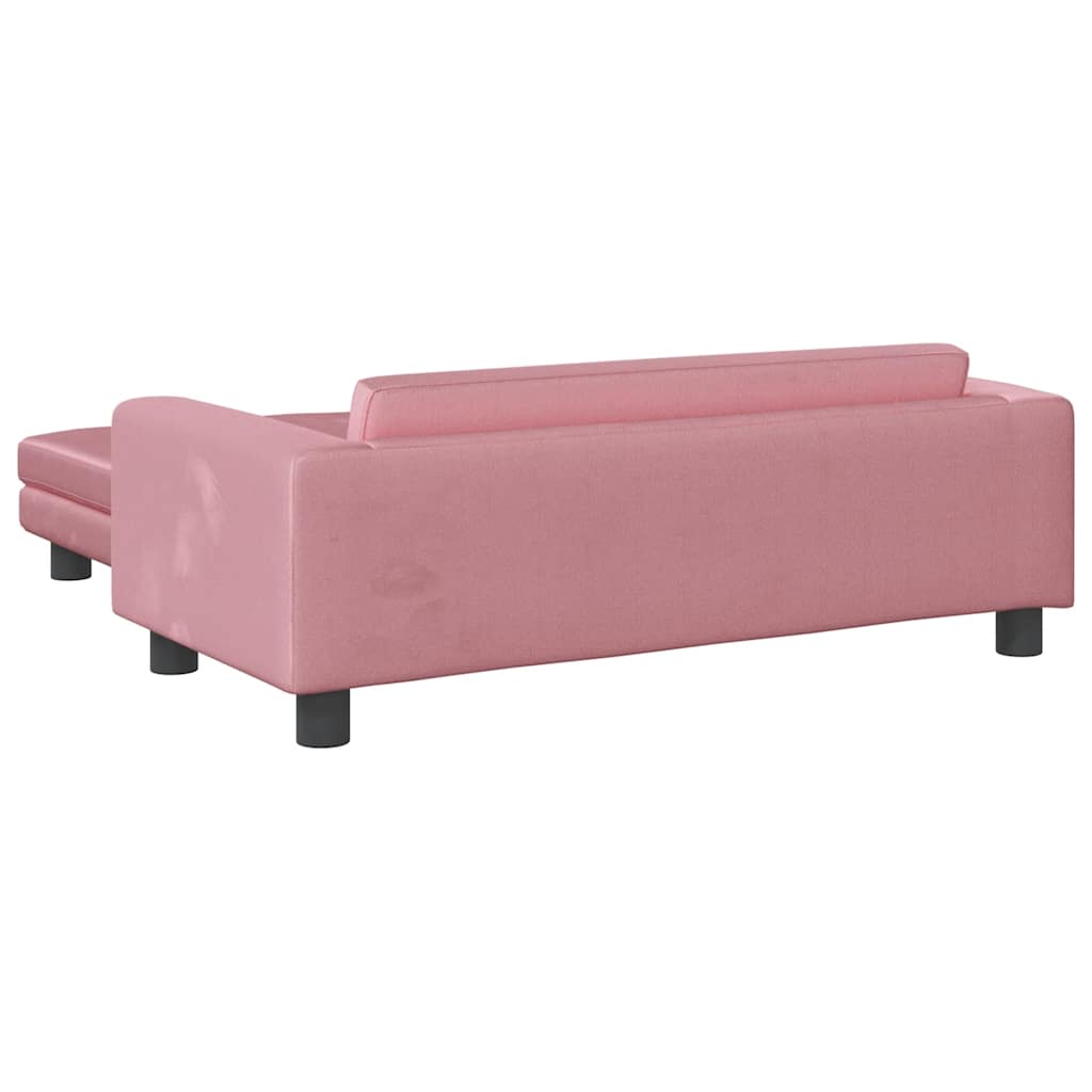 vidaXL Lit pour chien avec extension rose 100x50x30 cm velours - Image 5