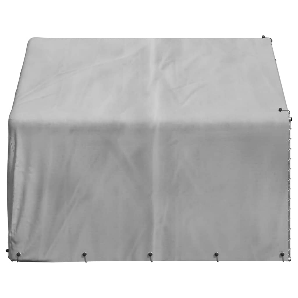 vidaXL Niche d'extérieur pour chien avec couvercle 2 x 2 x 1,5 m en acier galvanisé - Image 4