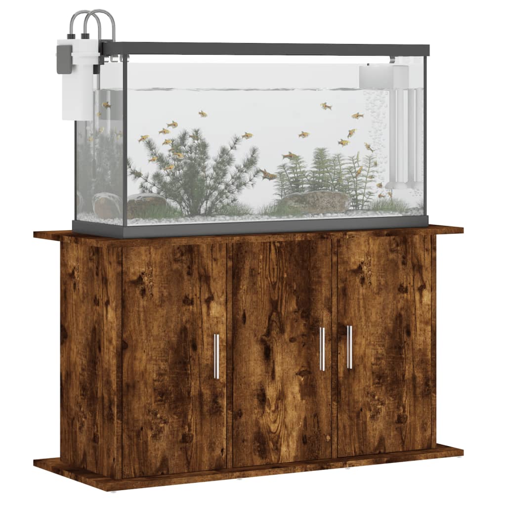 vidaXL Support pour aquarium chêne fumé 101x41x58 cm bois d'ingénierie - Image 4