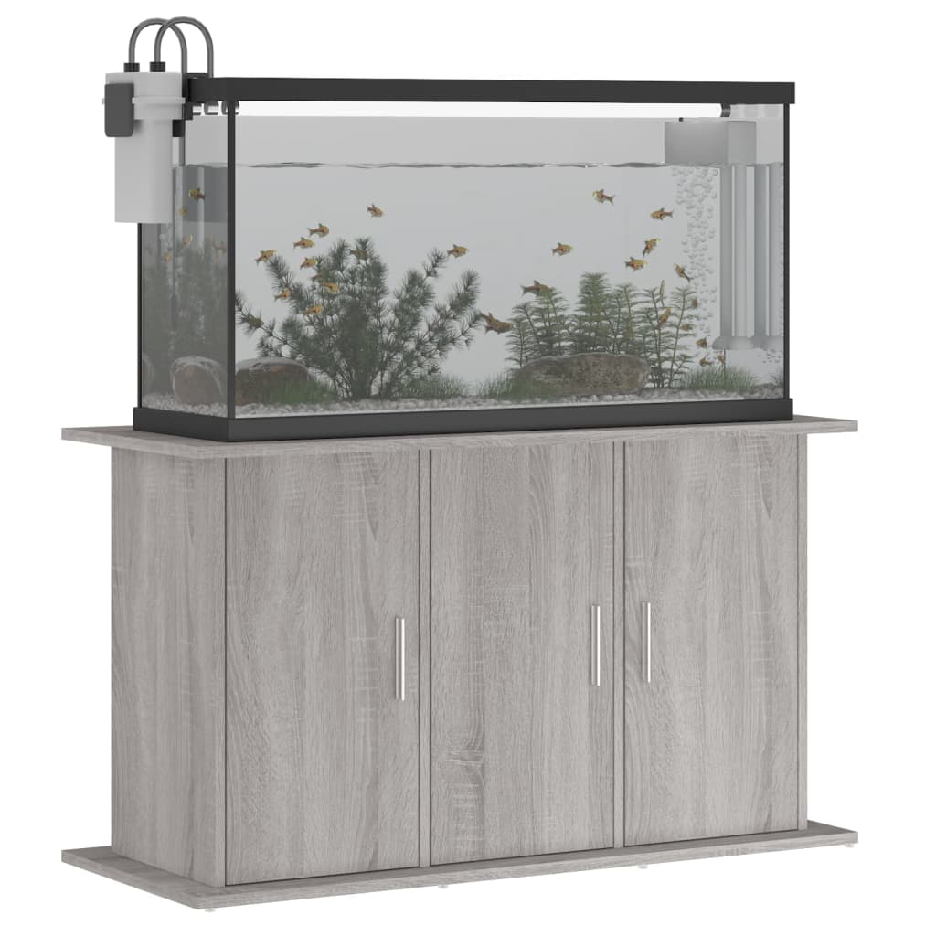 vidaXL Support pour aquarium sonoma gris 101x41x58cm bois d'ingénierie - Image 4