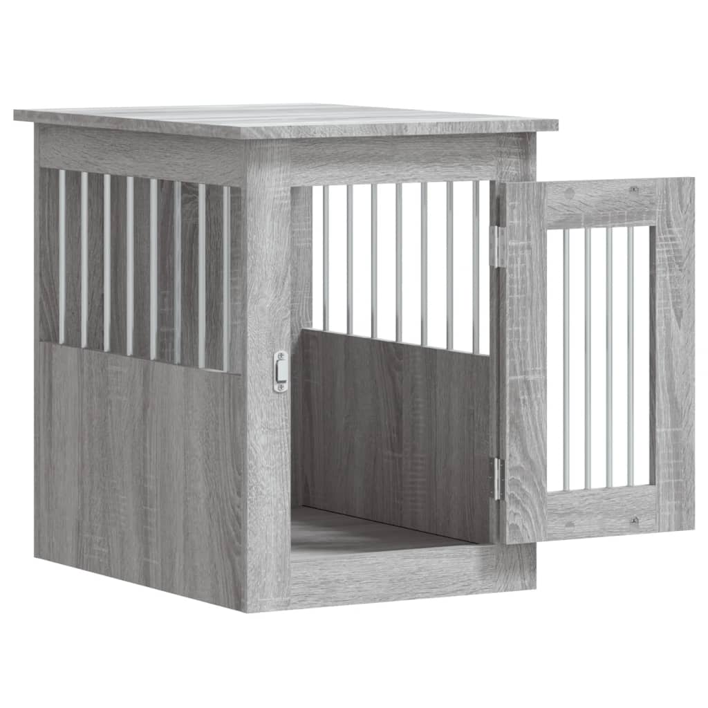 vidaXL Meuble de cage pour chiens sonoma gris 45x62x59 cm - Image 6
