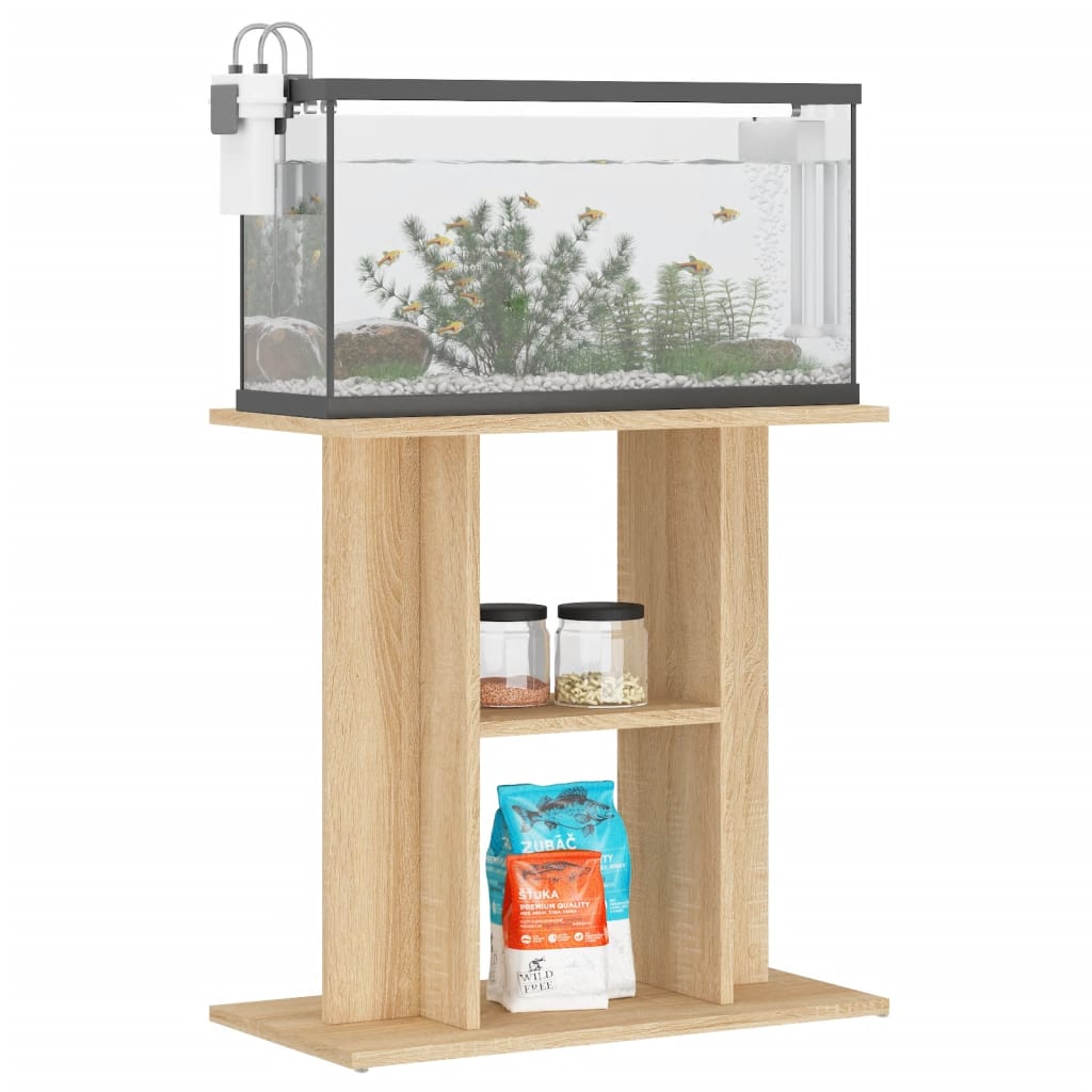 vidaXL Support pour aquarium chêne sonoma 60x30x60cm bois d'ingénierie - Image 3