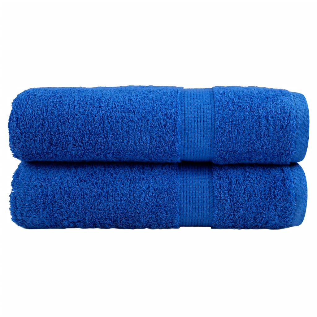 vidaXL Serviettes de bain de qualité supérieure SOLUND 2 pcs bleu