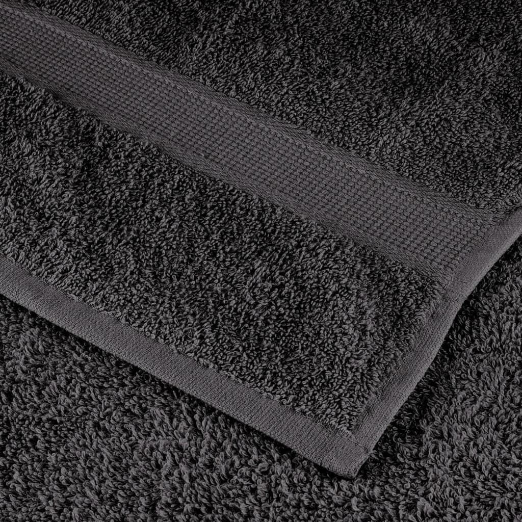 vidaXL Serviettes de qualité supérieure SOLUND 10 pcs anthracite - Image 5