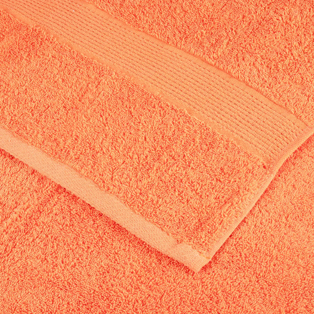 vidaXL Serviettes d'invité de qualité supérieure SOLUND 4 pcs orange - Image 6