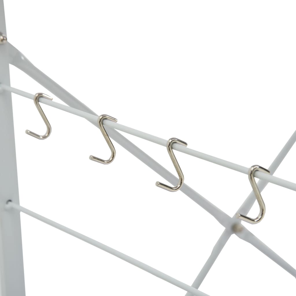 vidaXL Armoire à micro-ondes Blanc 60x39,6x123 cm Bois d'ingénierie - Image 5