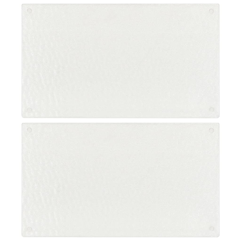 vidaXL Planches à découper 2 pcs motif de bulles Verre trempé