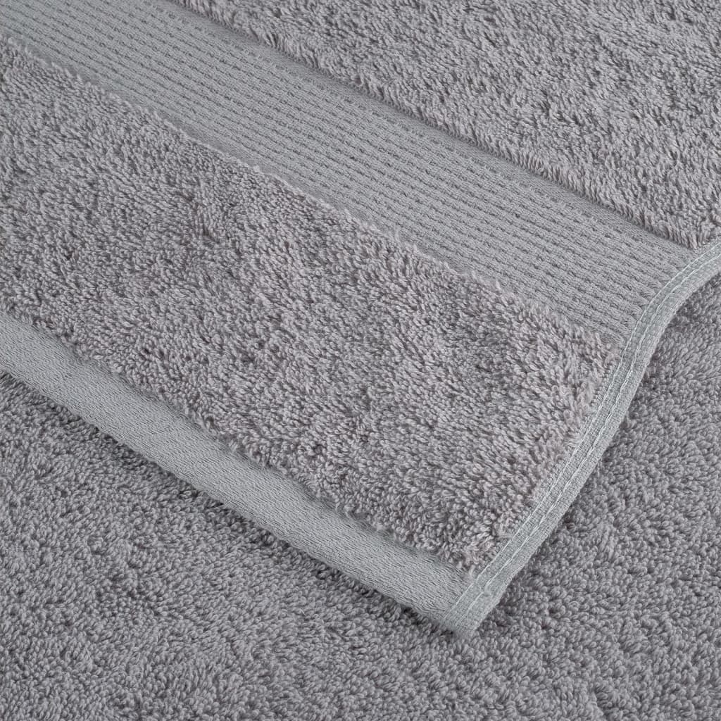 vidaXL Serviettes de qualité supérieure SOLUND 10 pcs gris 600 g/m² - Image 6