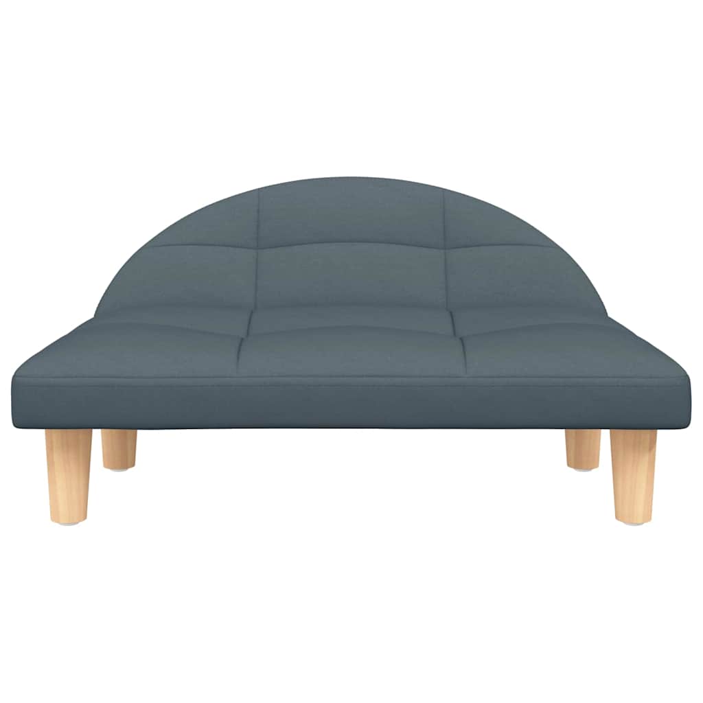 vidaXL Lit pour chien gris foncé 70x52x30 cm tissu - Image 3
