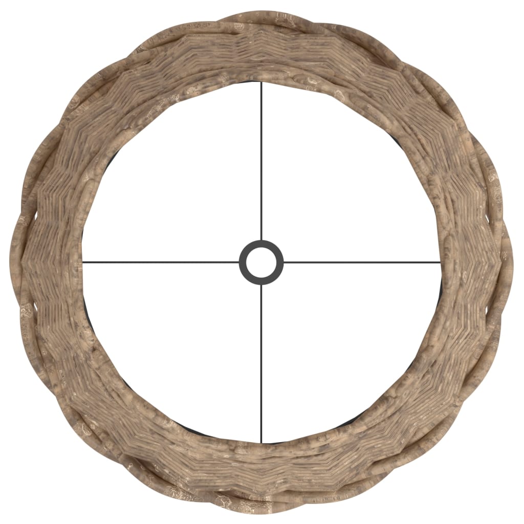 vidaXL Abat-jour marron Ø30x20 cm osier - Image 5