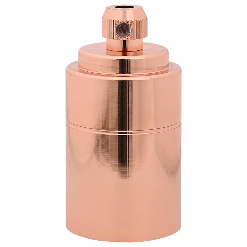 vidaXL Douilles de lampe 2 pcs bronze or rose E27 - Image 4