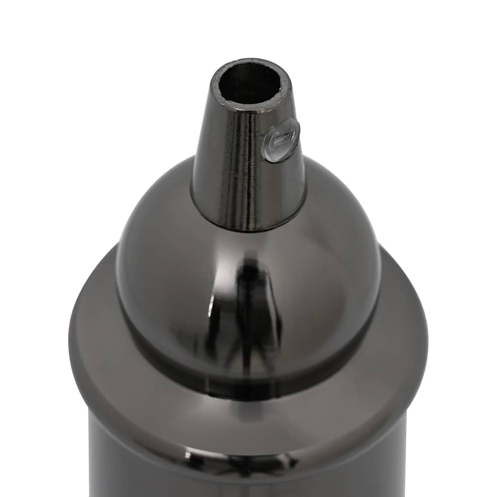 vidaXL Douilles de lampe 2 pcs noir brillant E27 - Image 5