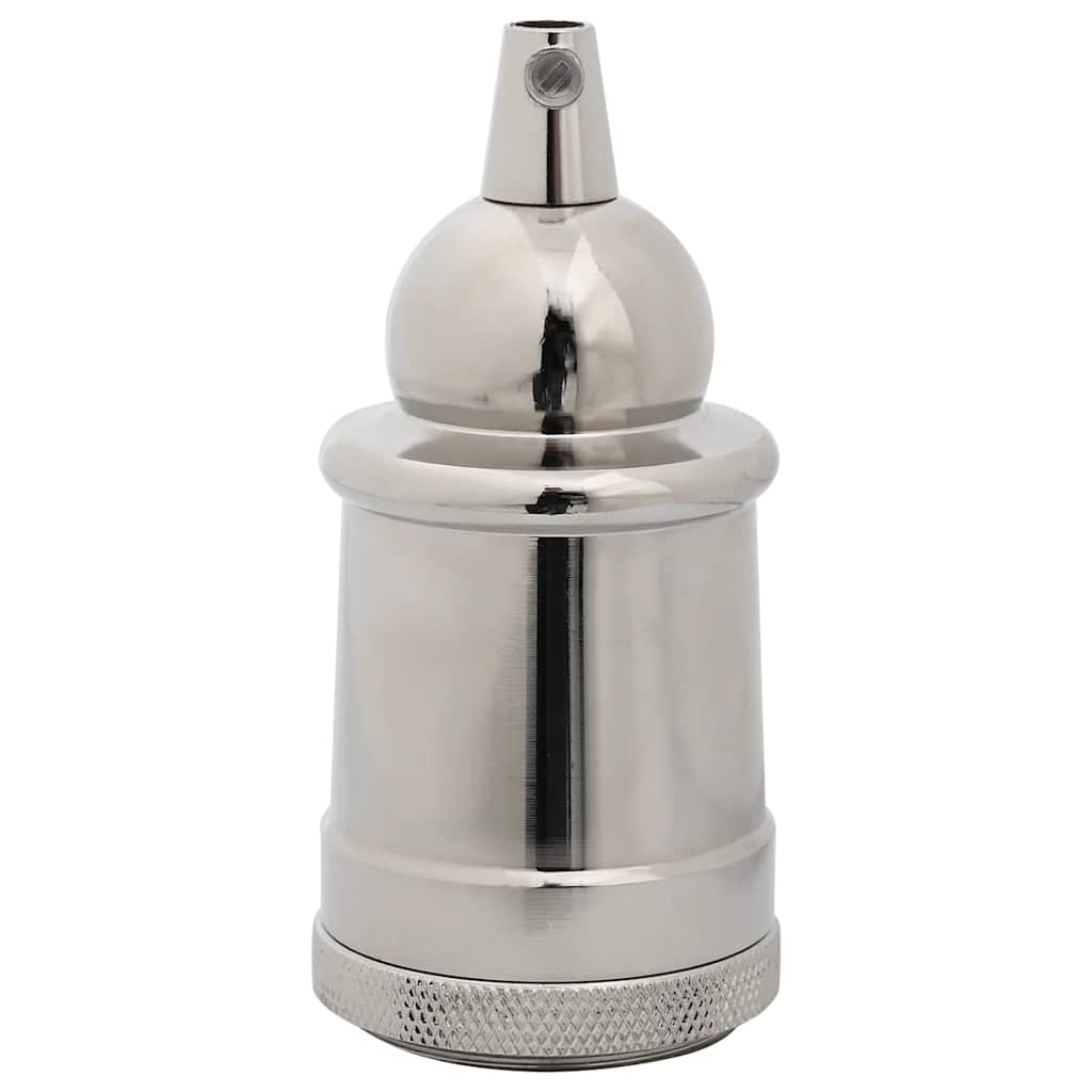 vidaXL Douilles de lampe 2 pcs nickel satiné E27 - Image 4