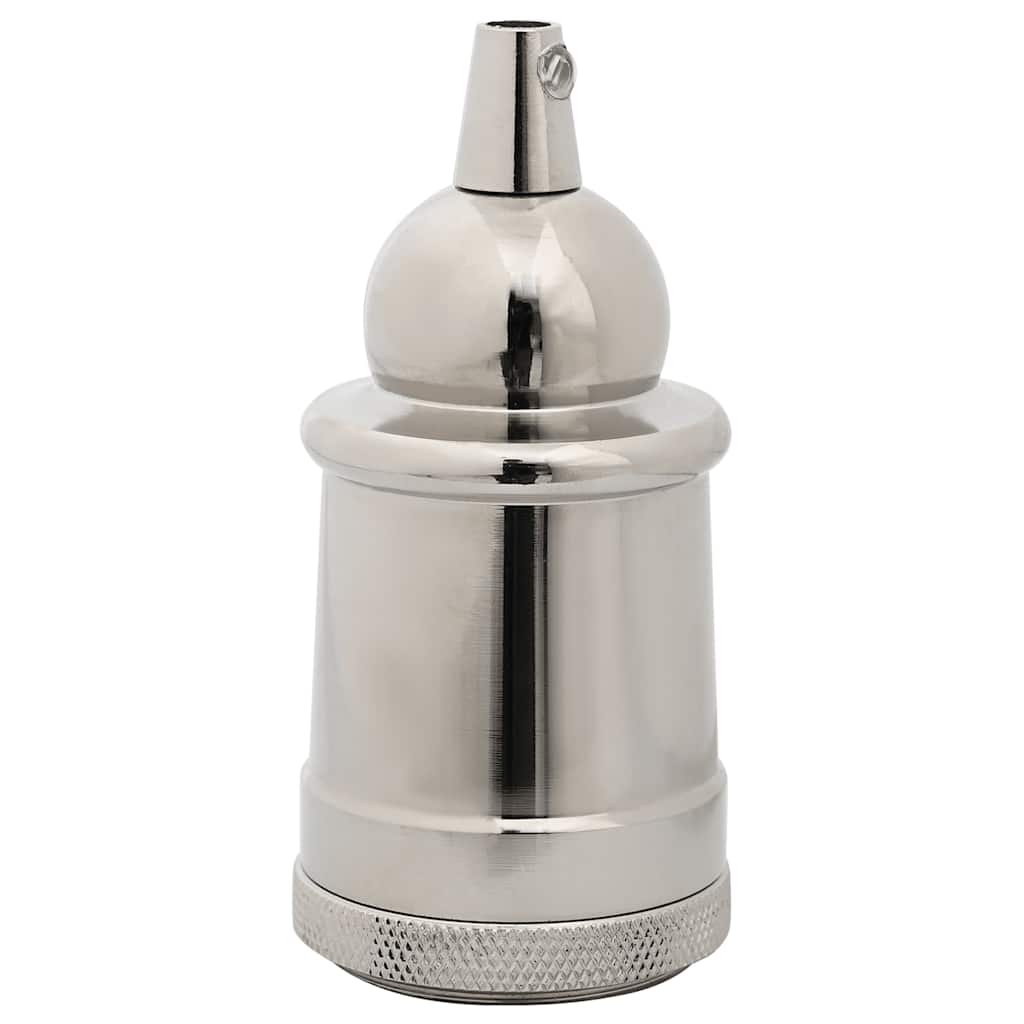 vidaXL Douilles de lampe 2 pcs nickel satiné E27 - Image 3