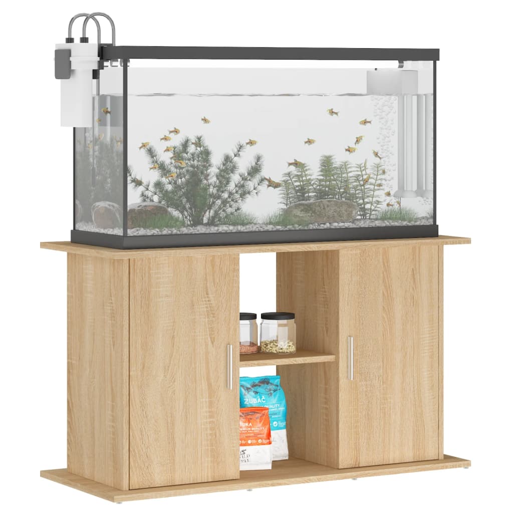 vidaXL Support d'aquarium Chêne Sonoma 101x41x58 cm Bois d'ingénierie - Image 3