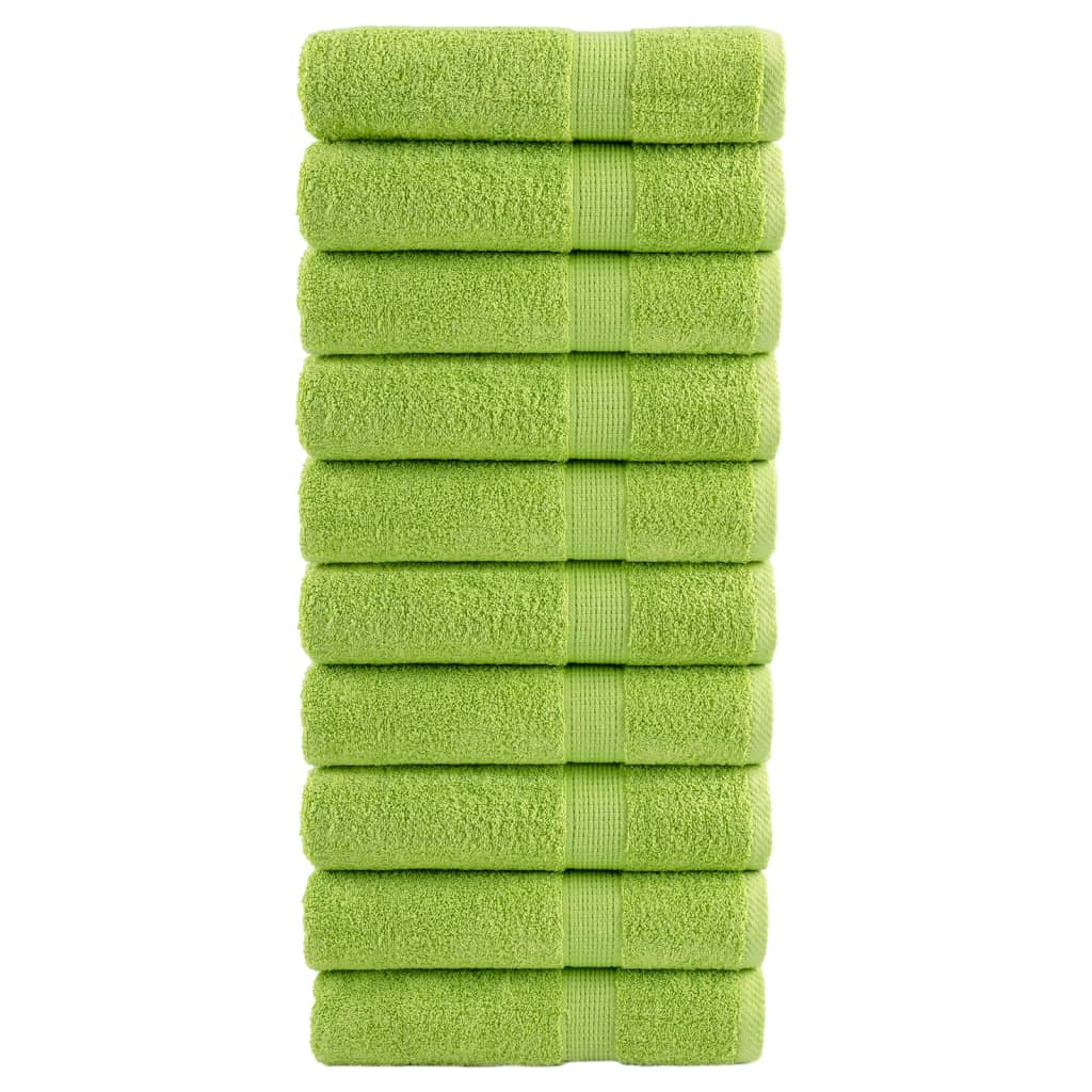 vidaXL Serviettes de douche de qualité supérieure SOLUND 10 pcs