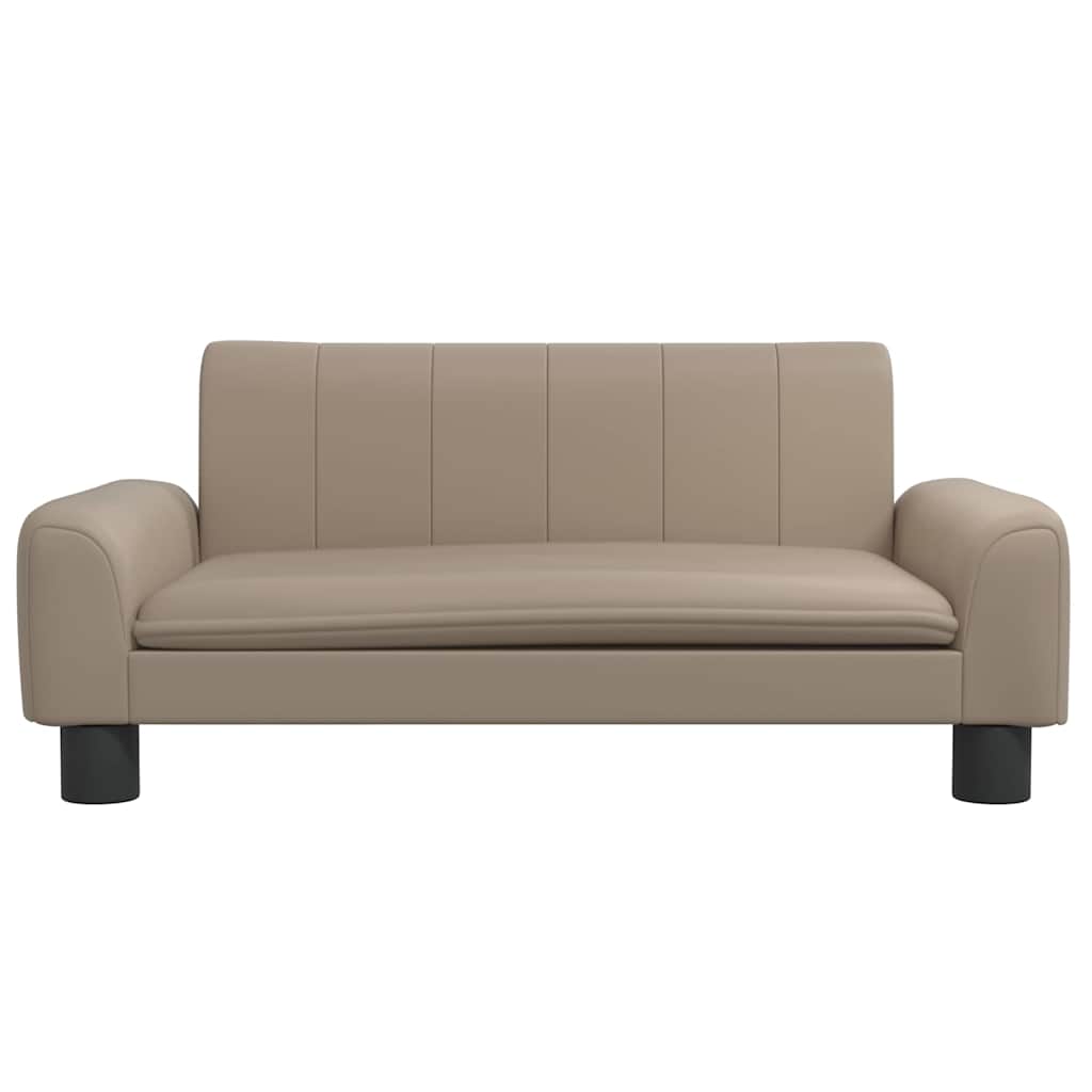 vidaXL Lit pour chien cappuccino 70x45x30 cm similicuir - Image 3