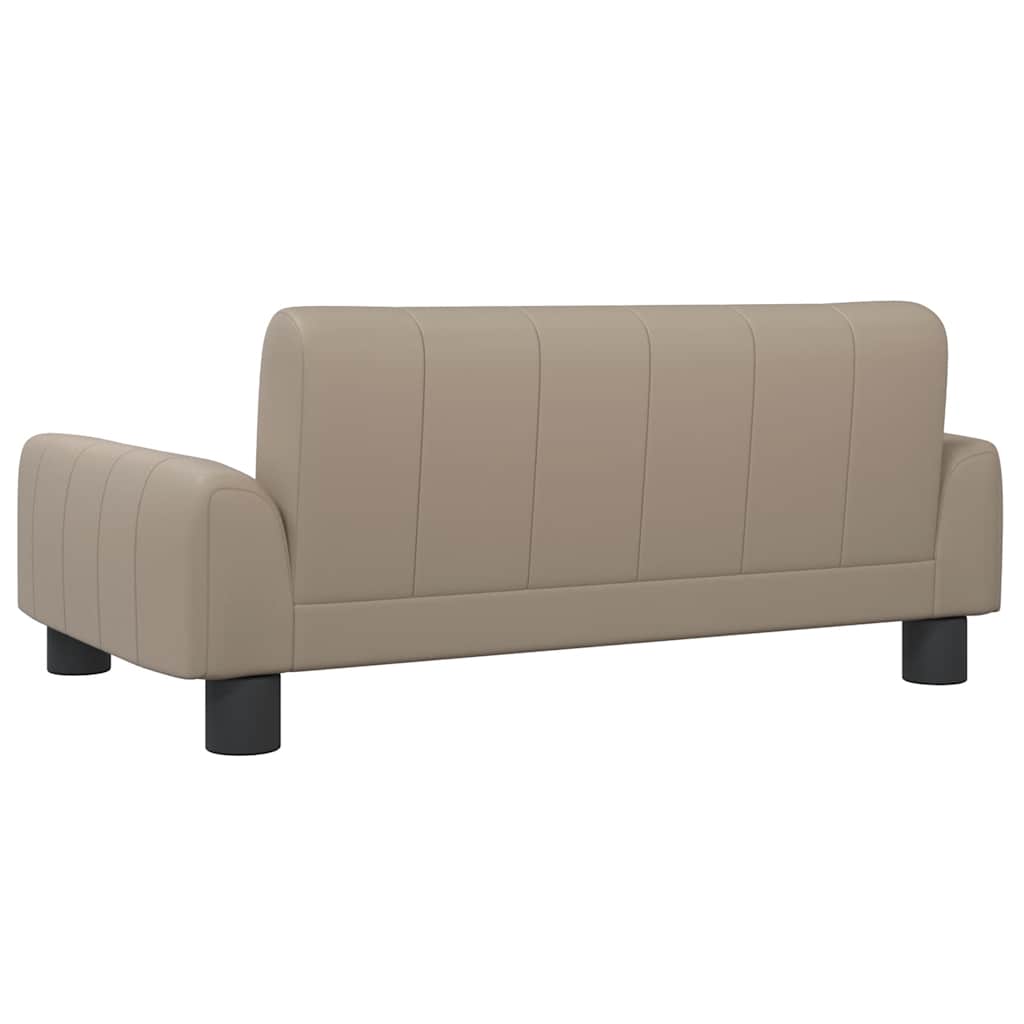 vidaXL Lit pour chien cappuccino 70x45x30 cm similicuir - Image 5