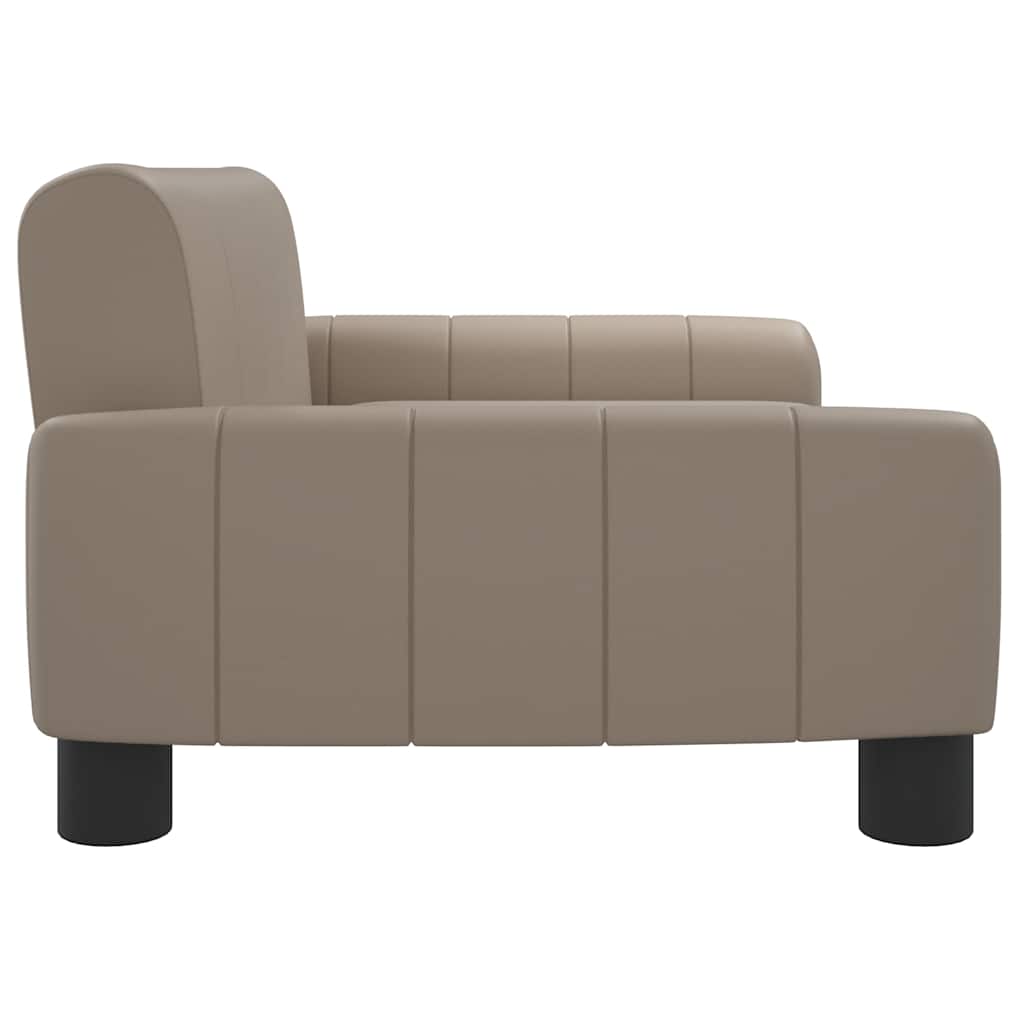 vidaXL Lit pour chien cappuccino 70x45x30 cm similicuir - Image 4