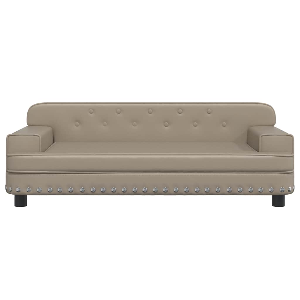 vidaXL Lit pour chien cappuccino 90x53x30 cm similicuir - Image 3