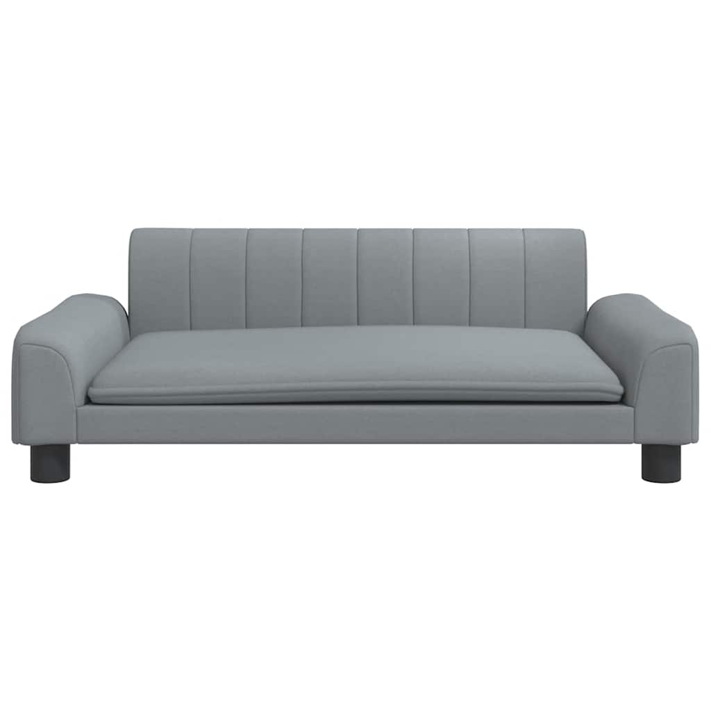 vidaXL Lit pour chien gris clair 90x53x30 cm tissu - Image 3