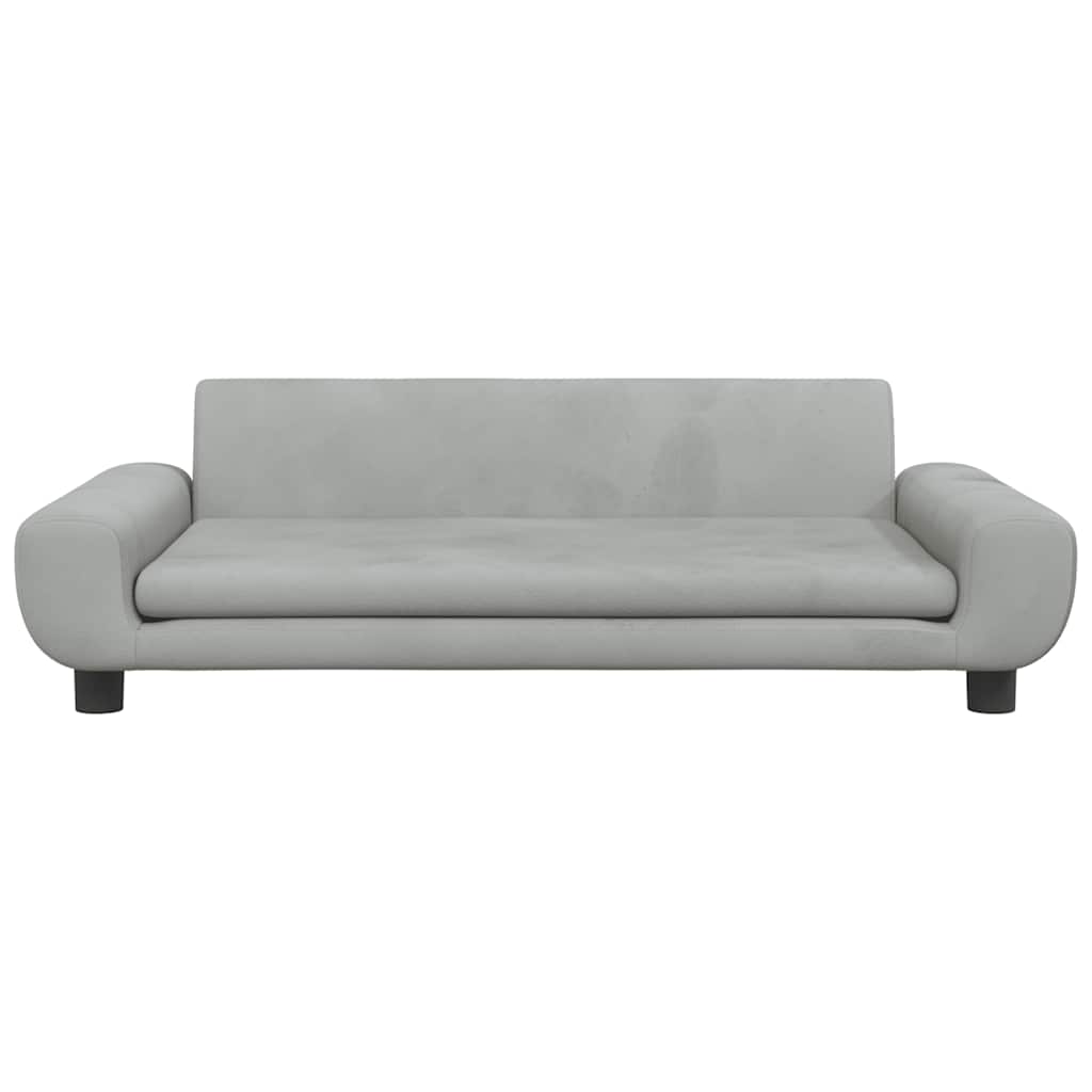 vidaXL Lit pour chien gris clair 100x54x33 cm velours - Image 3