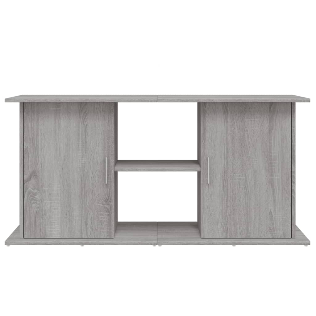 vidaXL Support pour aquarium sonoma gris 121x41x58cm bois d'ingénierie - Image 5