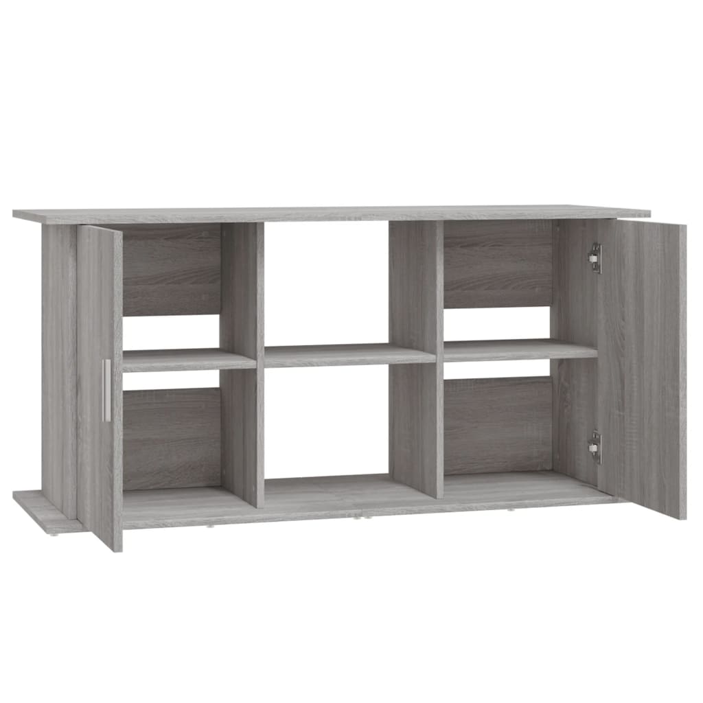 vidaXL Support pour aquarium sonoma gris 121x41x58cm bois d'ingénierie - Image 6