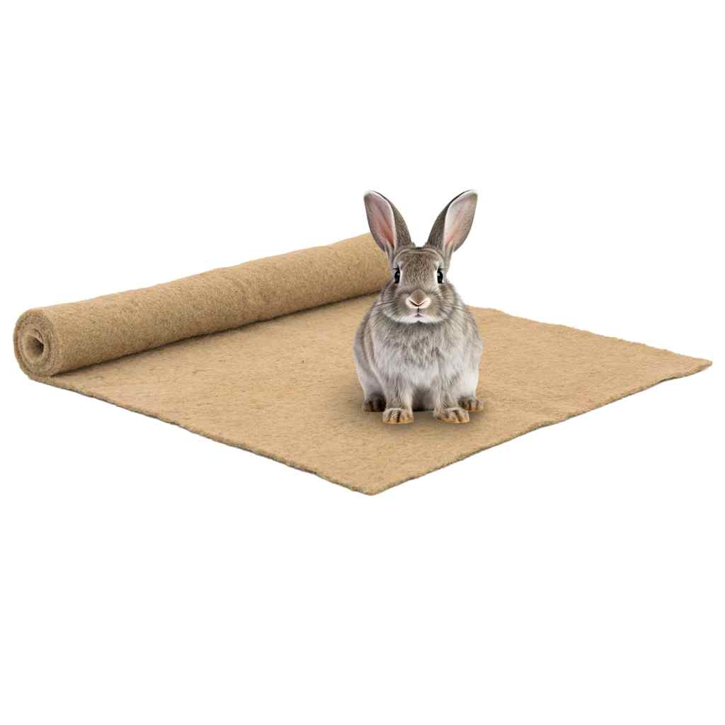 vidaXL Tapis de chanvre pour rongeurs 1x1 m 5 mm