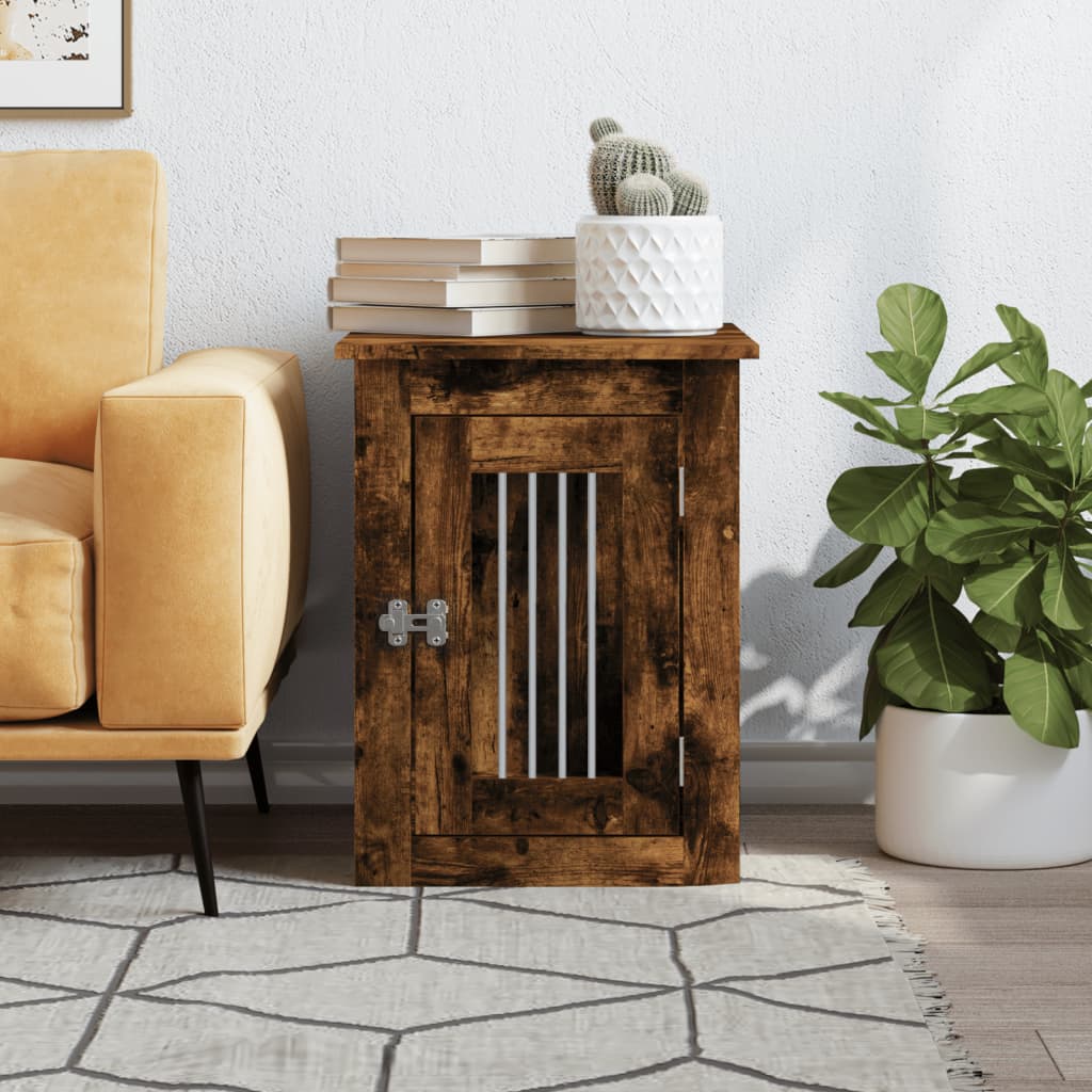 vidaXL Meuble de cage pour chiens chêne fumé 45x62x59 cm - Image 3