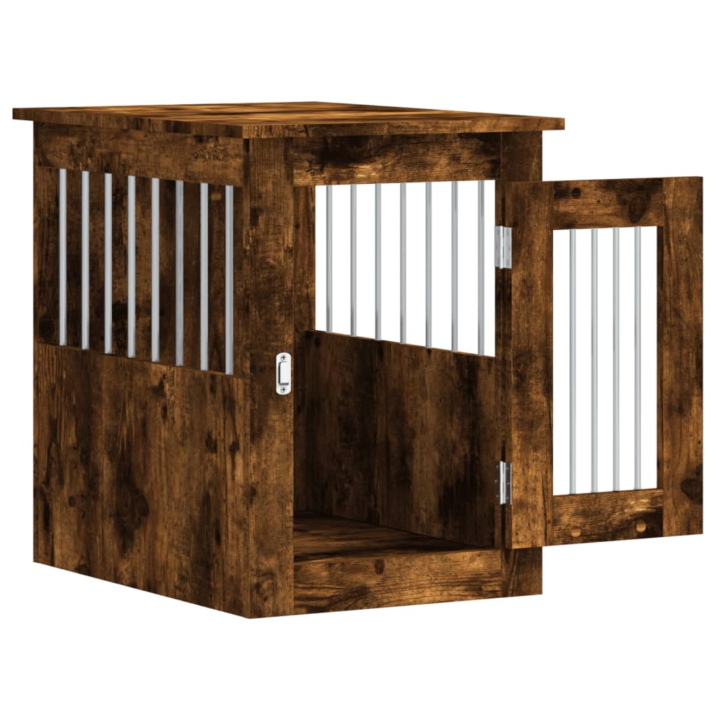 vidaXL Meuble de cage pour chiens chêne fumé 45x62x59 cm - Image 6