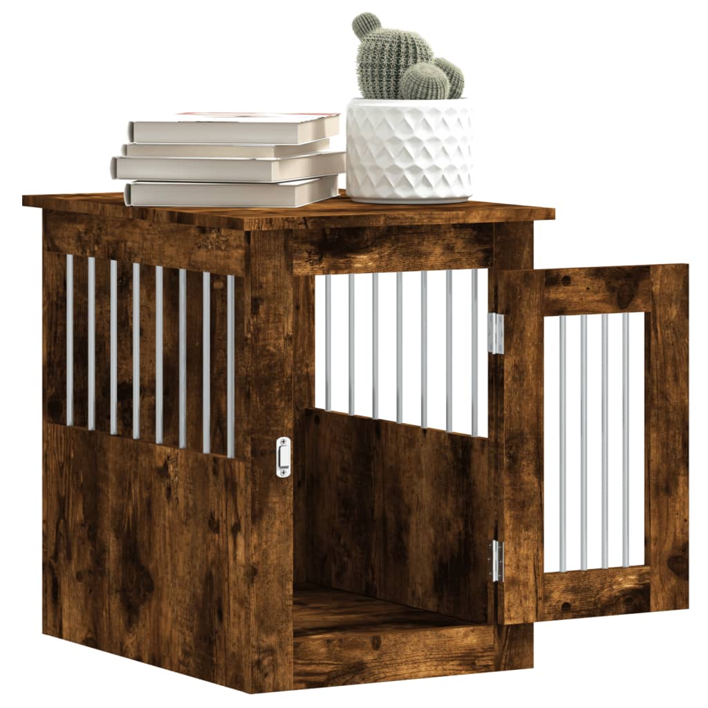 vidaXL Meuble de cage pour chiens chêne fumé 45x62x59 cm - Image 5