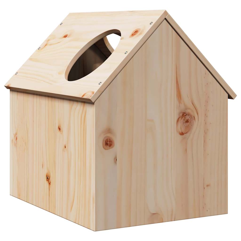 vidaXL Maison pour chat 41x50x50 cm bois de pin massif - Image 5