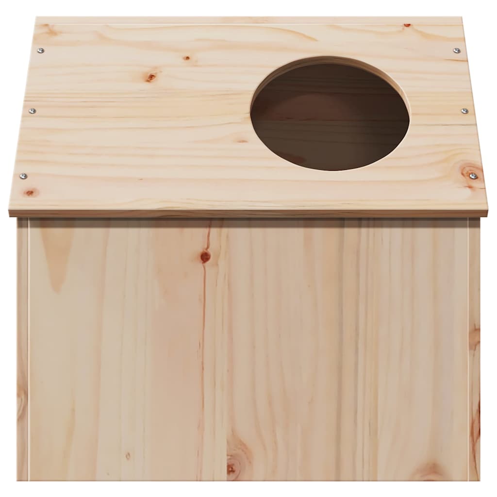 vidaXL Maison pour chat 41x50x50 cm bois de pin massif - Image 4