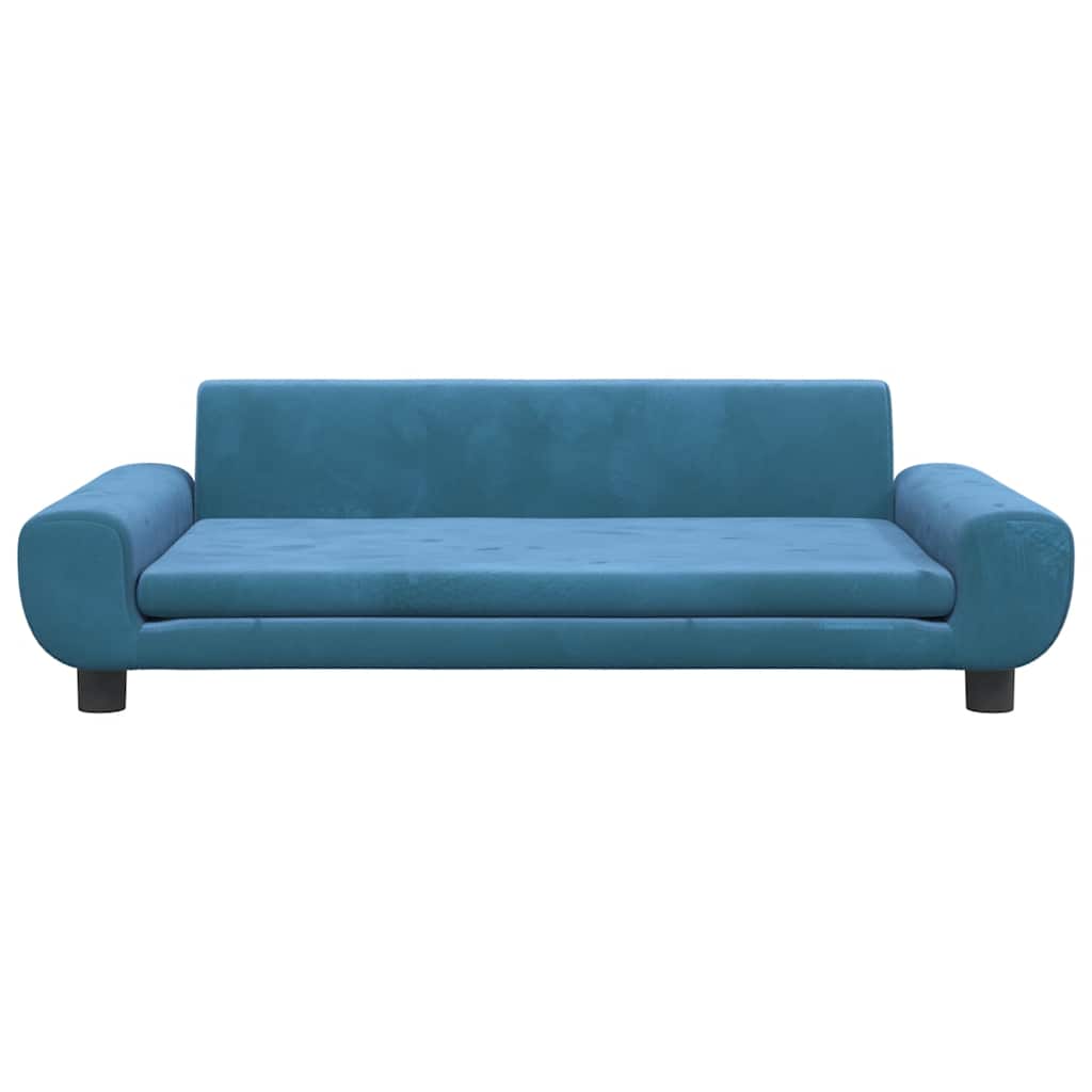 vidaXL Lit pour chien bleu 100x54x33 cm velours - Image 3