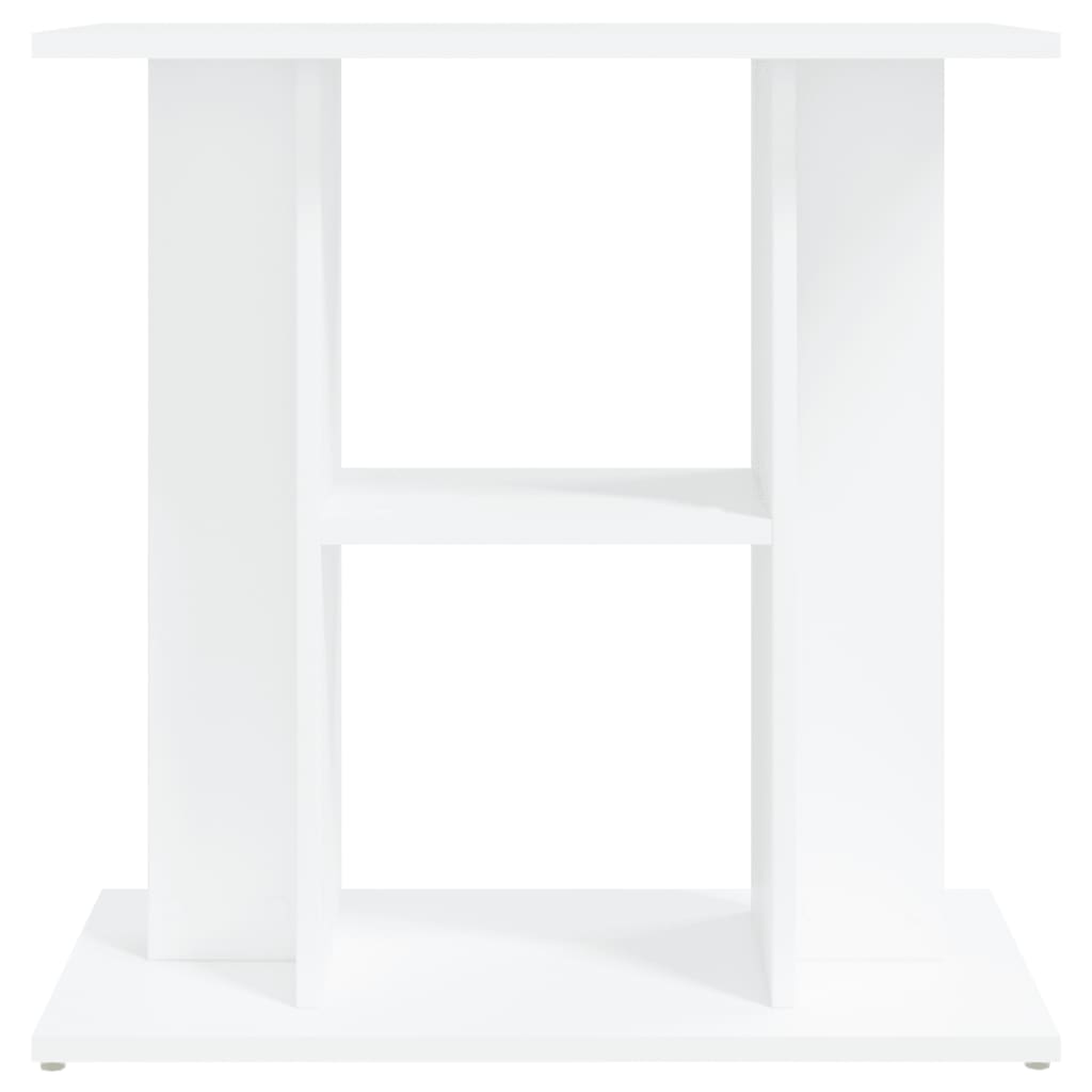 vidaXL Support pour aquarium blanc 60x30x60 cm bois d'ingénierie - Image 4