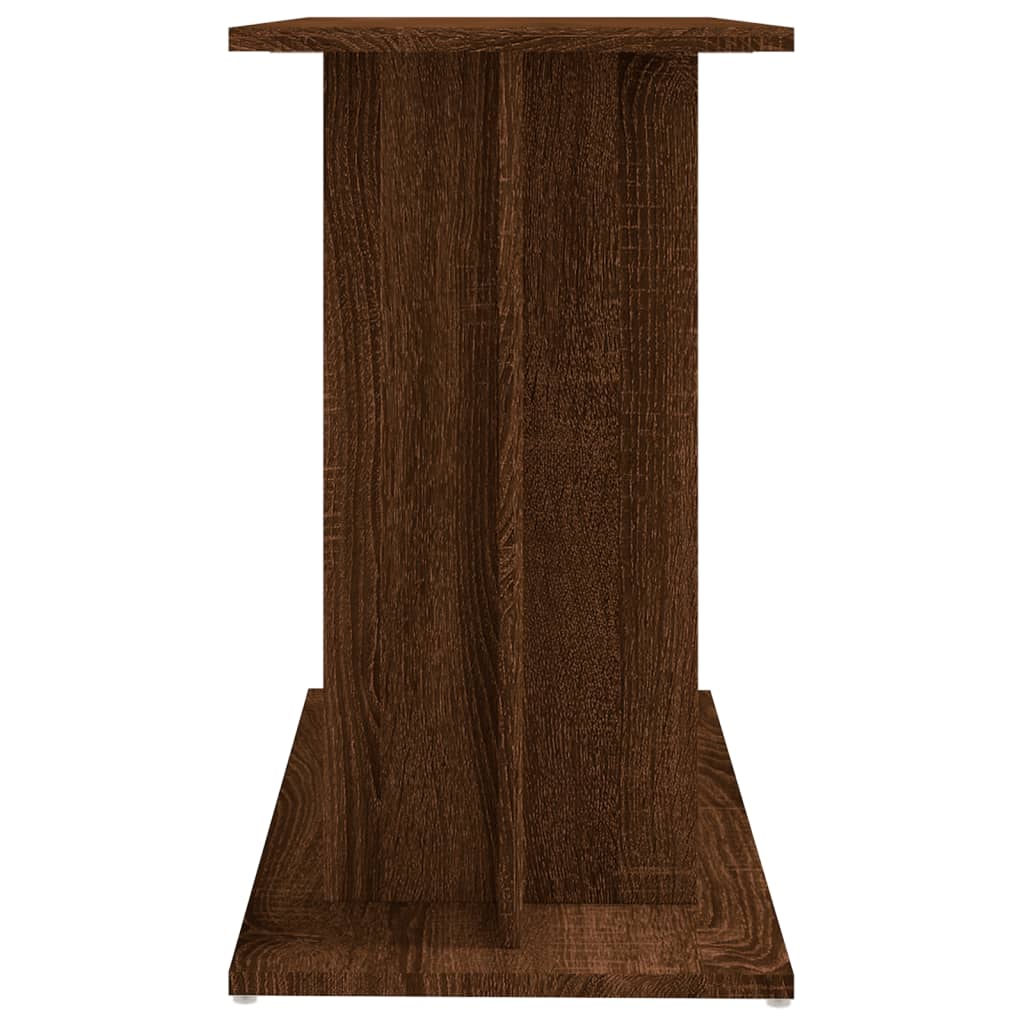 vidaXL Support pour aquarium chêne marron 80x35x60cm bois d'ingénierie - Image 5