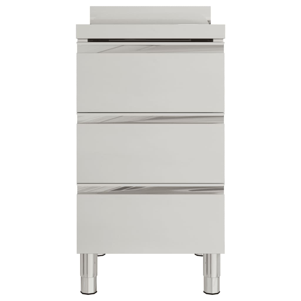 vidaXL Armoire de cuisine commerciale avec 3 tiroirs 50 x 60 x 96 cm - Image 3