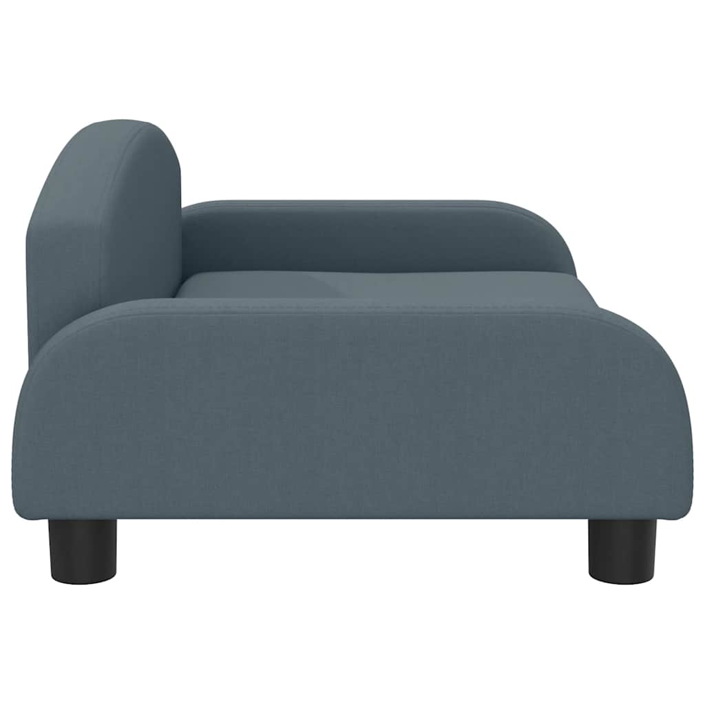 vidaXL Lit pour chien gris foncé 70x45x30 cm tissu - Image 4