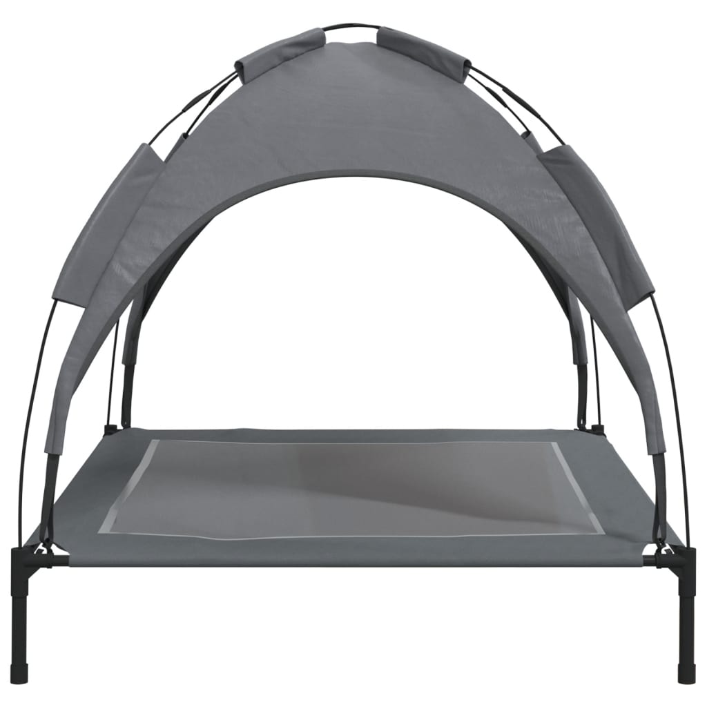 vidaXL Lit pour chien avec auvent anthracite tissu Oxford et acier - Image 5