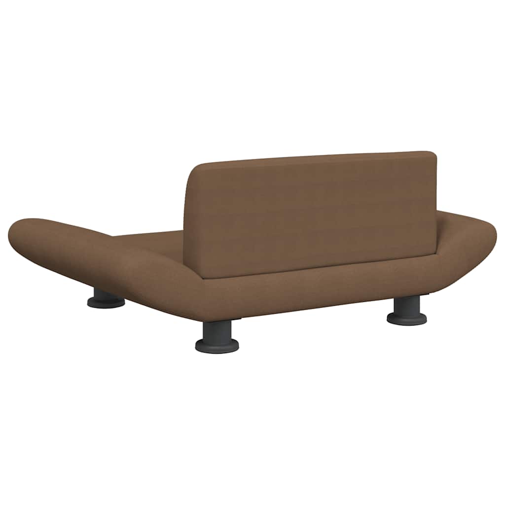 vidaXL Lit pour chien marron 70x45x28 cm tissu - Image 5