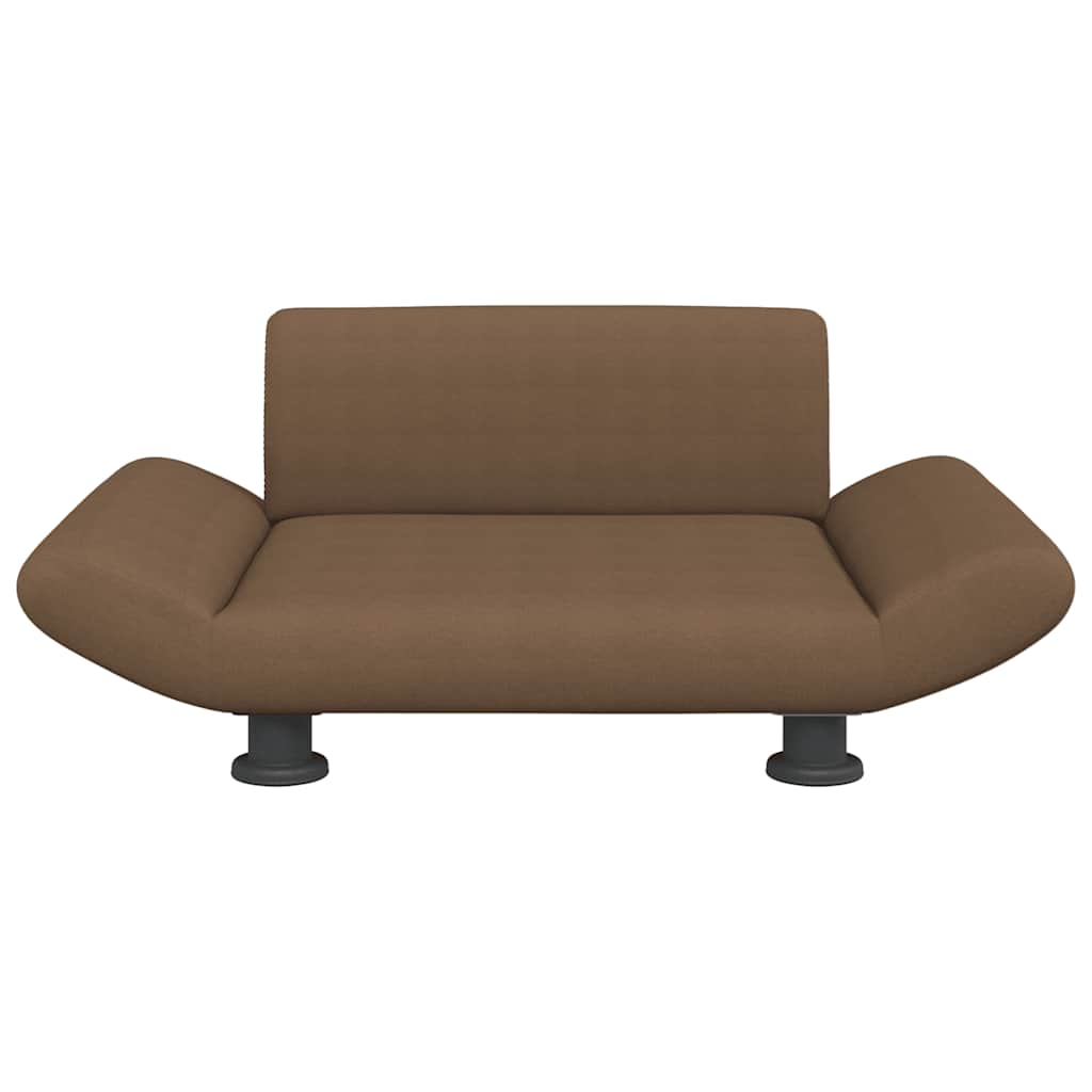 vidaXL Lit pour chien marron 70x45x28 cm tissu - Image 3